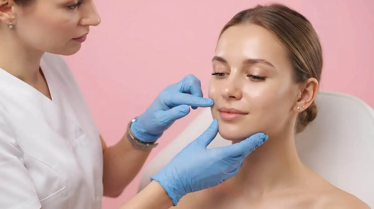 A woman is receiving PDO Threads in Kingston, TN at Kim Bell MedSpa
